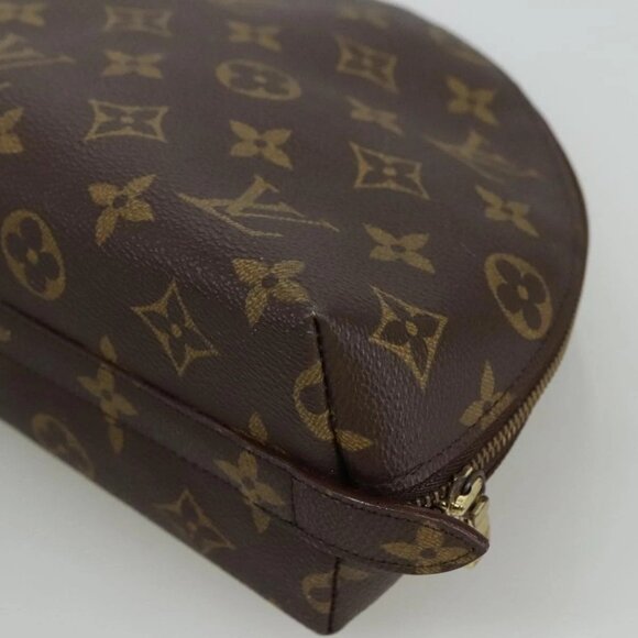 LOUIS VUITTON Monogram Trousse Demi Ronde Cosmetic Pouch M47520 LV Auth 101823 - Picture 4 of 16